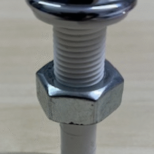 Luchtjet 12mm plastic chrome