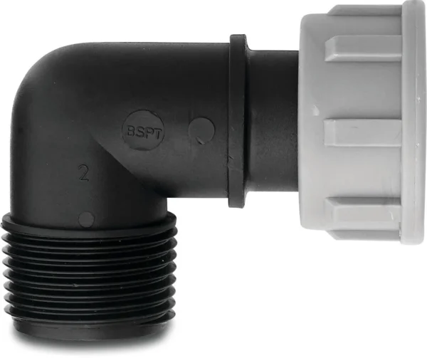 Tavlit Manifold knie 90° 1″bi.dr.x1″bu.draad