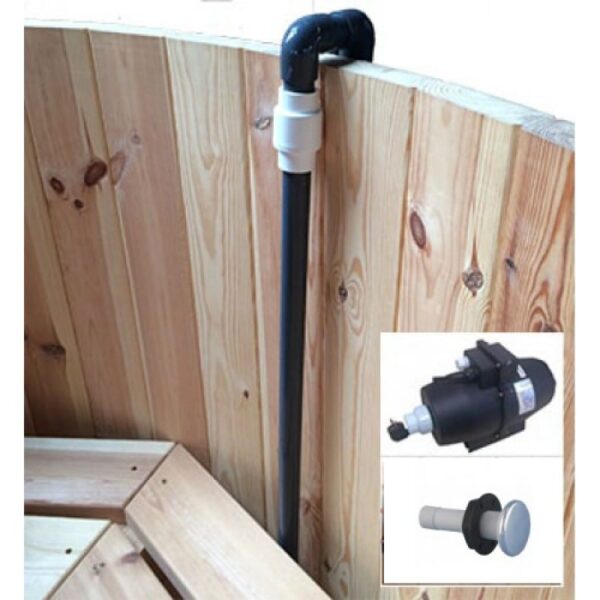 Luchtbubbelset met 12 luchtjets voor houten Hottub