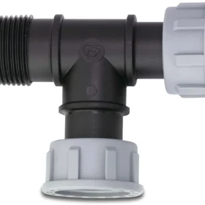 Tavlit Manifold T-stuk 1" bu.dr 2 x 1" bi.draad