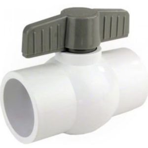 PVC kogelkraan wit 2''