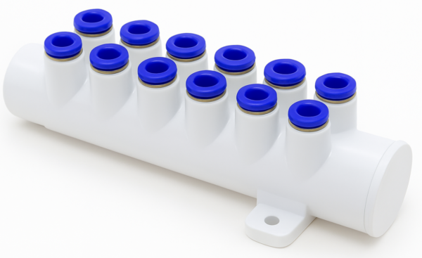 luchtverdeler PU-slang 10-voudig