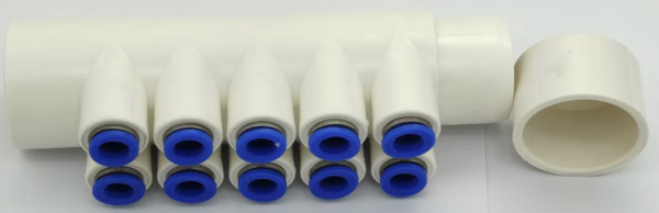 luchtverdeler PU-slang 10-voudig