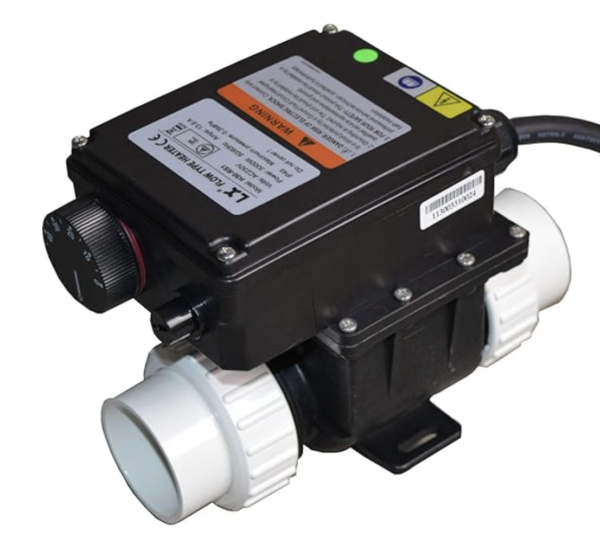 Heater 1.5 KW met flow switch en thermostaat