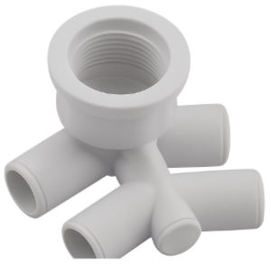 Standard venturi body 25 x 25 mm