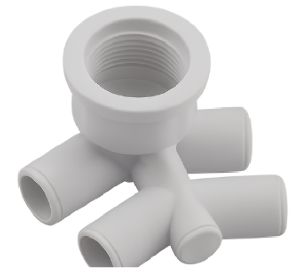 Mini venturi body 25 x 25 mm