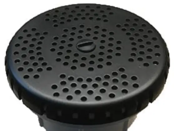 Aanzuig cover zwart met schroef