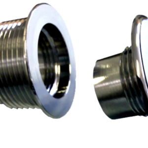Mini flat Rotation eyeball messing chroom